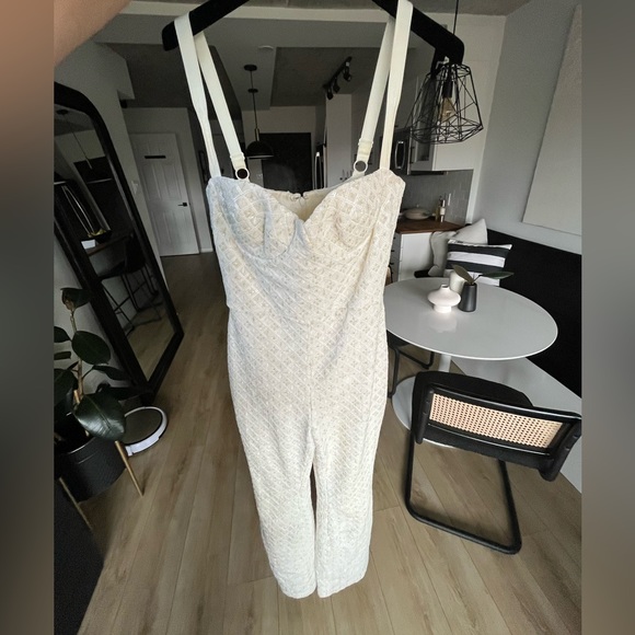 Nadine Merabi White Jumpsuit - Picture 4 of 8